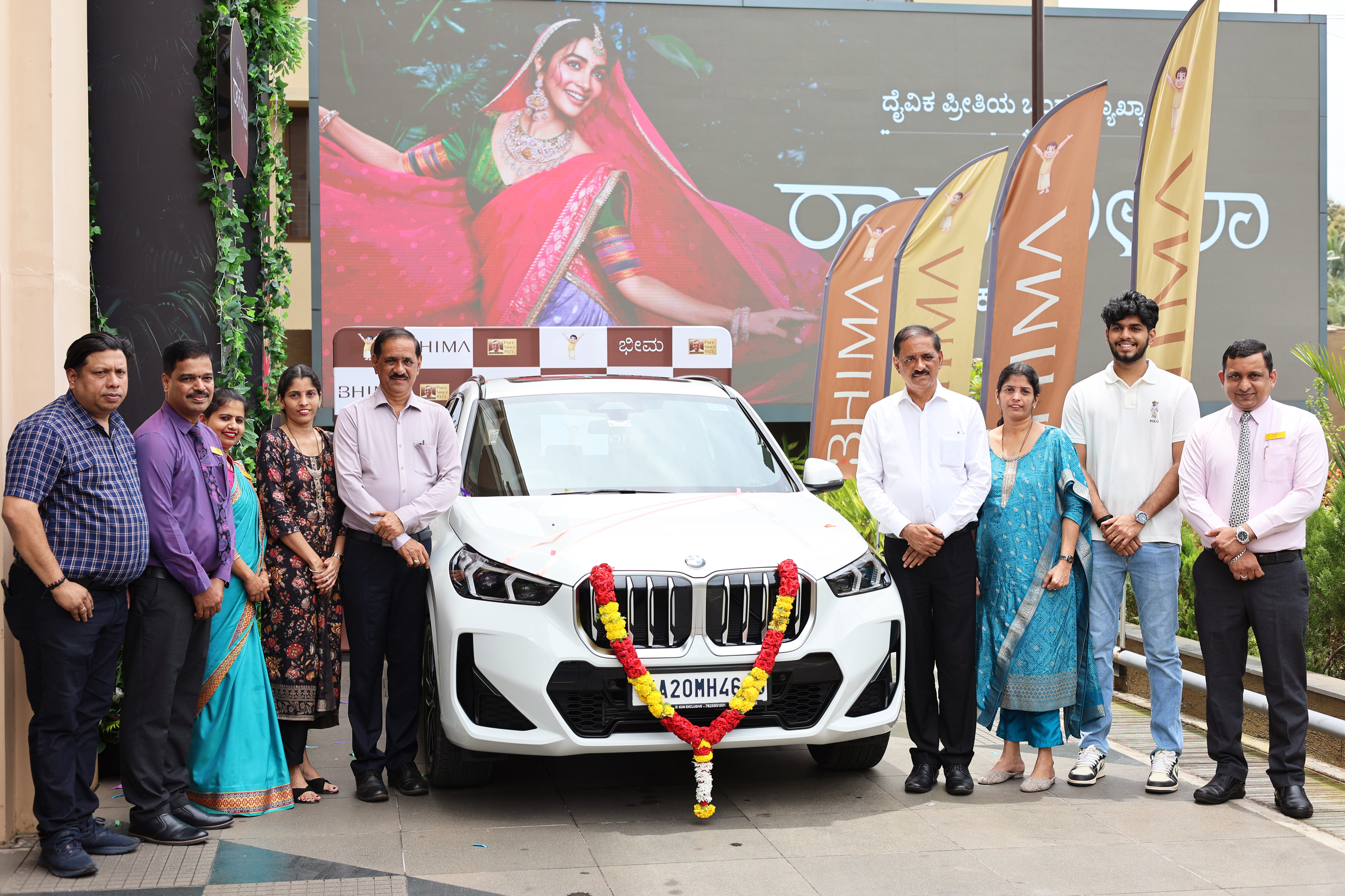 Bhima Hands Over BMW X1 to Grand Prize Winner of Bhima Brilliance Diamond Jewellery Festival