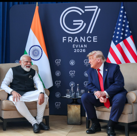 PM Modi&ndash;Trump Meeting at G7 Focuses on Trade, West Asia and Strengthening India&ndash;US Ties