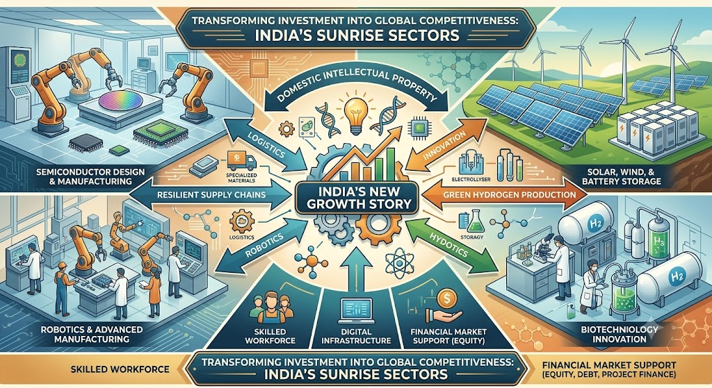 India&rsquo;s Sunrise Sectors Could Become the New Engines of Investment and Business Growth