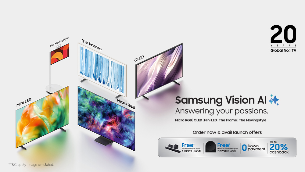 Samsung Brings 2026 Vision AI TV Lineup in India, Launches 72 Models Across Micro RGB, OLED, Neo QLED, The Frame, Mini LED and UHD TVs
