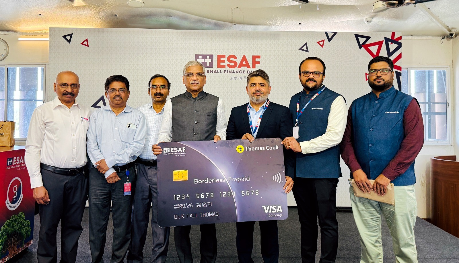 ESAF Small Finance Bank, Thomas Cook launch co-branded multicurrency forex card