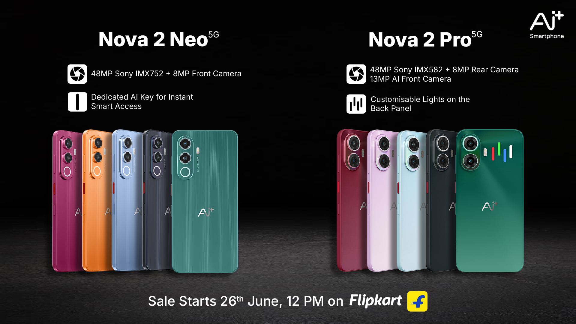 Ai plus Smartphone begins sales of Nova 2 Pro and Nova 2 Neo starting 26th June
