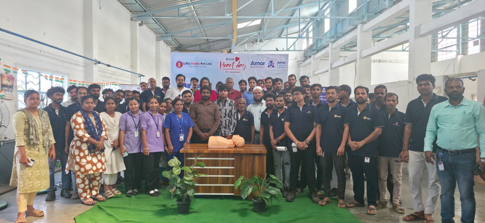 Amor Hospitals commemorate World Heart Day with a Health Awareness Camp at LiftTrade