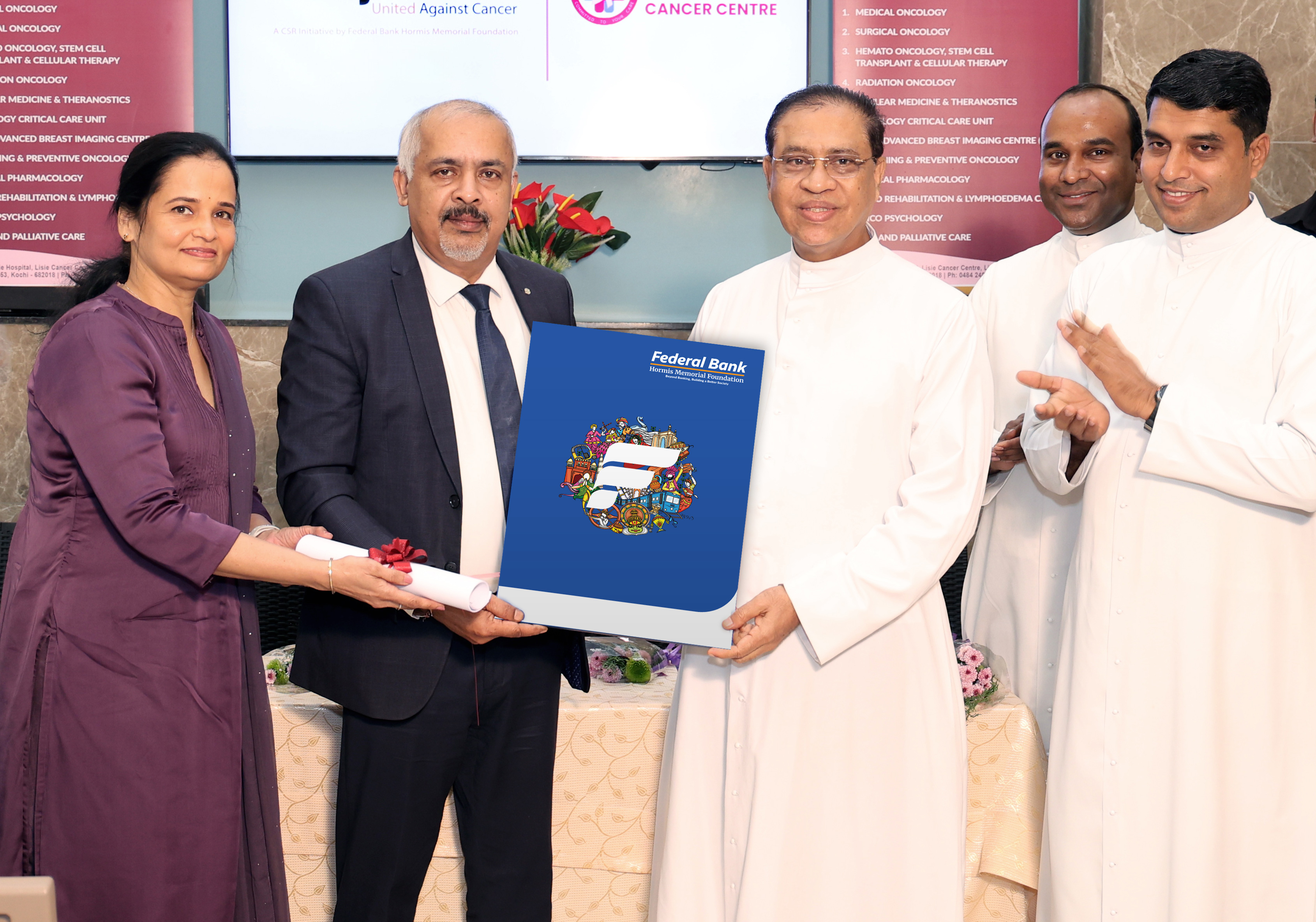 Federal Bank Hormis Memorial Foundation Partners with Lisie Cancer Centre to enhance support for cancer patients