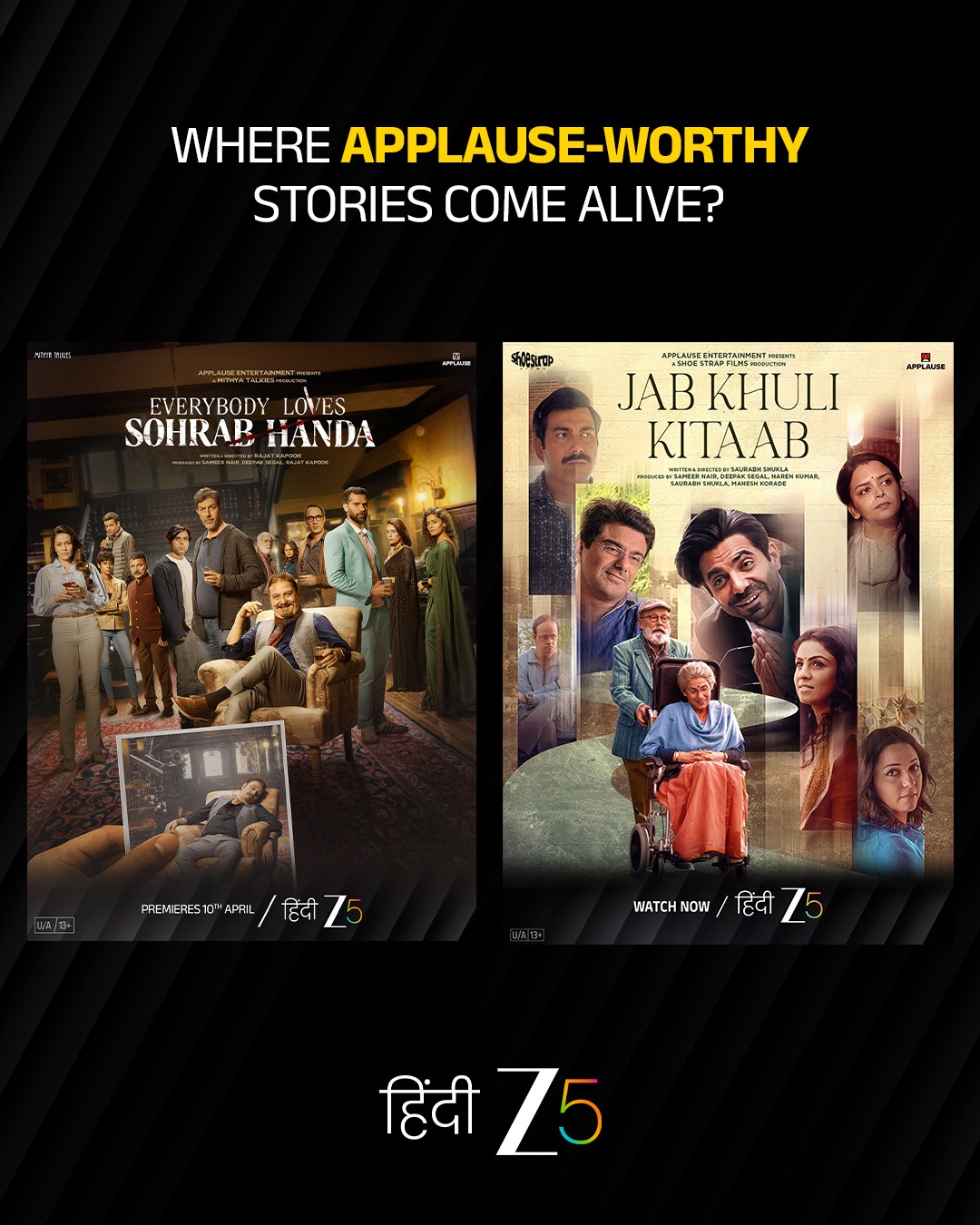 ZEE5 and Applause Entertainment deepen creative collaboration with the announcement of their next direct-to-digital film, A