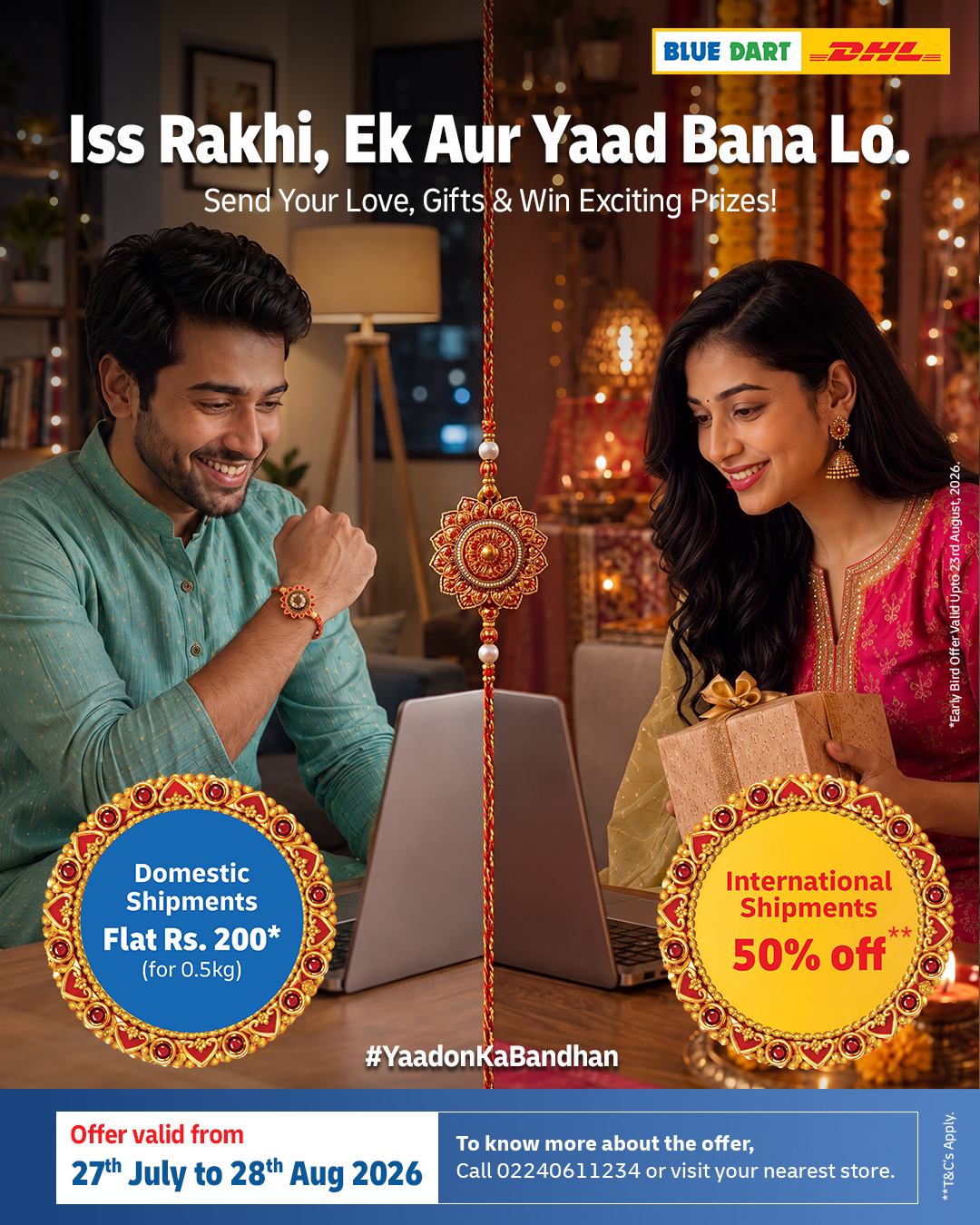 Blue Dart Celebrates YaadonKaBandhan with Special Rakhi Express Offers