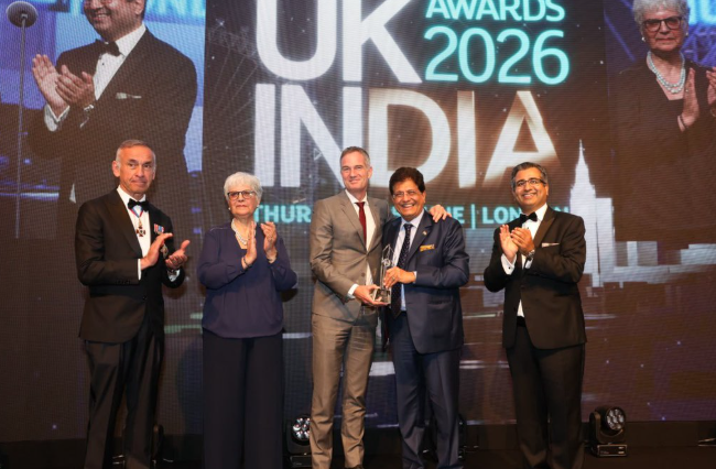 Piyush Goyal Conferred UK-India Award for Strengthening Bilateral Economic Ties