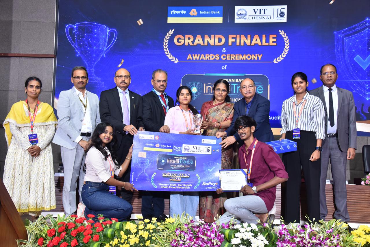 Indian Bank & VIT Chennai Conclude PSBS Hackathon Series 2026 on Fraud Prevention