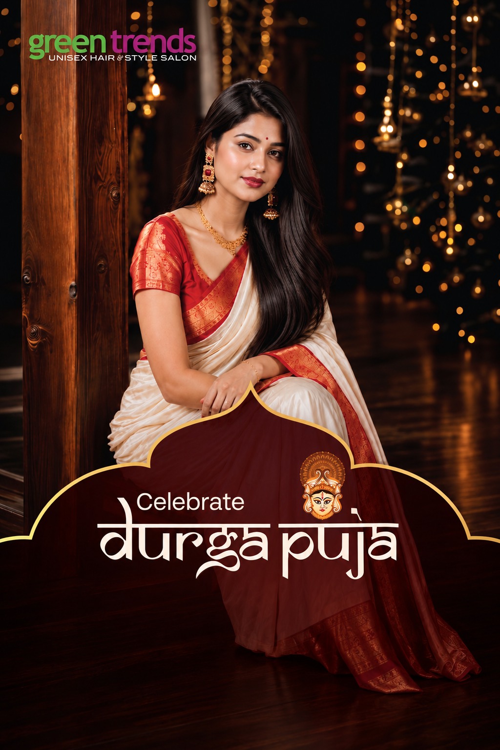 Celebrate Durga Puja Beyond the Outfit with Green Trends&rsquo; Festive Hair Offers