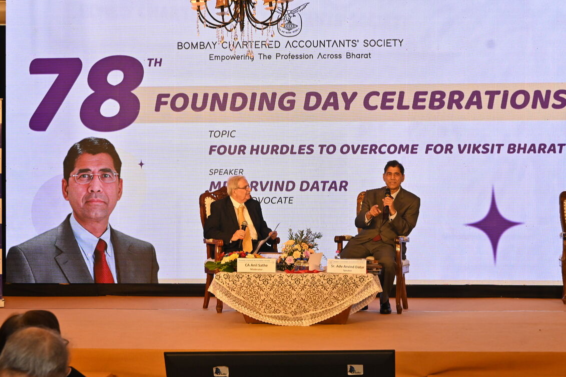 “Manufacturing and MSMEs to be the key pillar to Vikist Bharat” says Shri Arvind Datar at 78th BCAS’ Foundation Day Conclave
