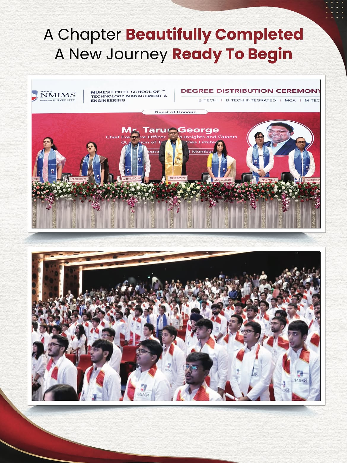 MPSTME Celebrates Graduating Class of 2026, Inspiring Students to Embrace Courage, Resilience and Lifelong Learning