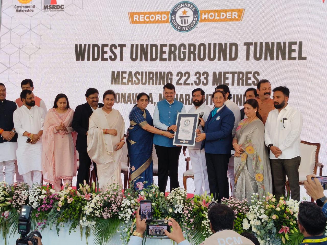 Guinness Glory: CM Devendra Fadnavis praises Navayuga for landmark Missing Link Project