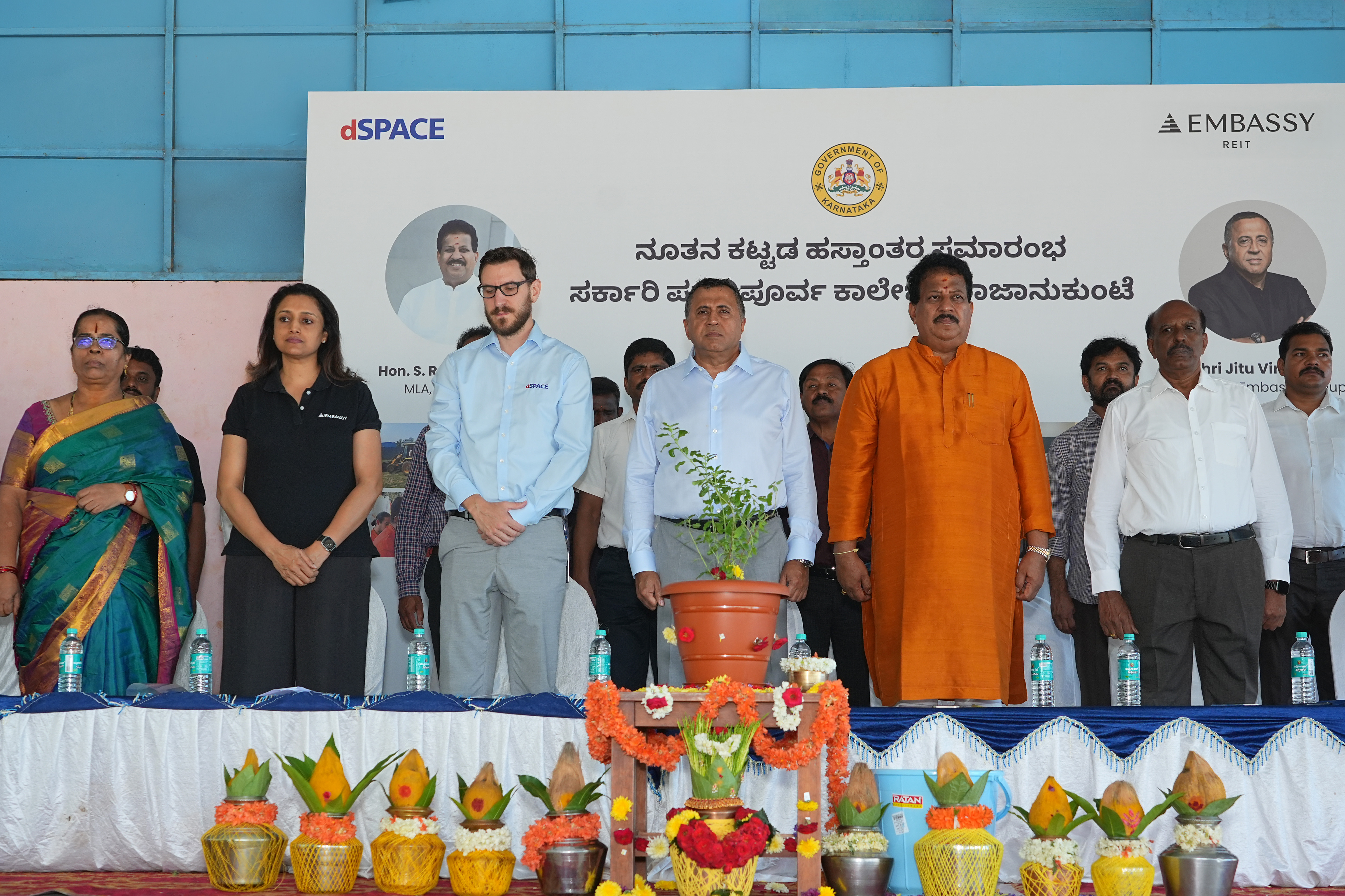 Embassy REIT, dSPACE India and Bangalore North Round Table Trust Upgrade Infrastructure at Government PU College in Rajanukunte
