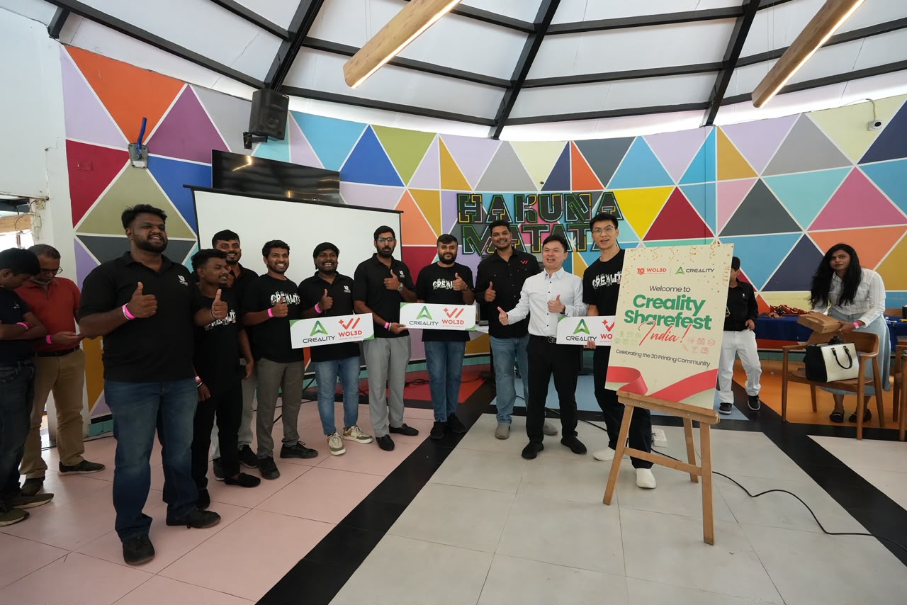 WOL3D Presents Creality ShareFest India in Bengaluru, Bringing the 3D Printing Community Together