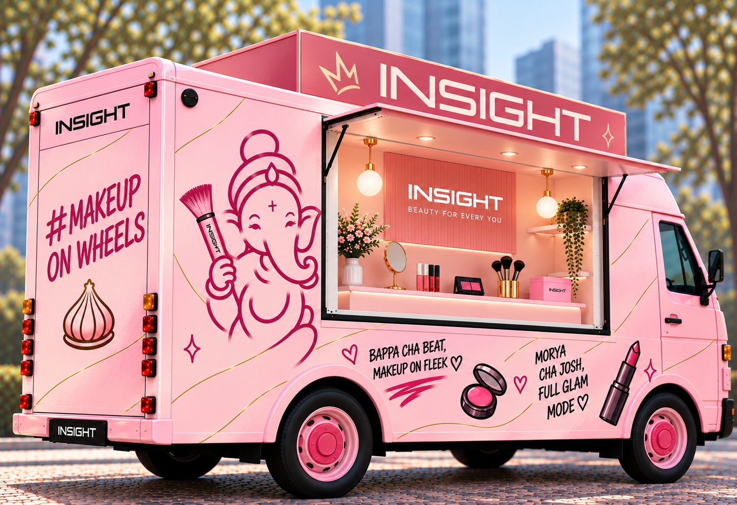 Insight Cosmetics Brings MakeupOnWheels Campaign to Mumbai&rsquo;s Ganpati Celebrations