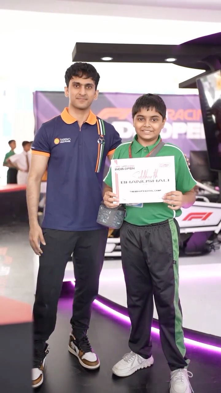 Mumbai Falcons Racing Ltd. Begins F1 Sim Racing Time Trials at Pune Schools