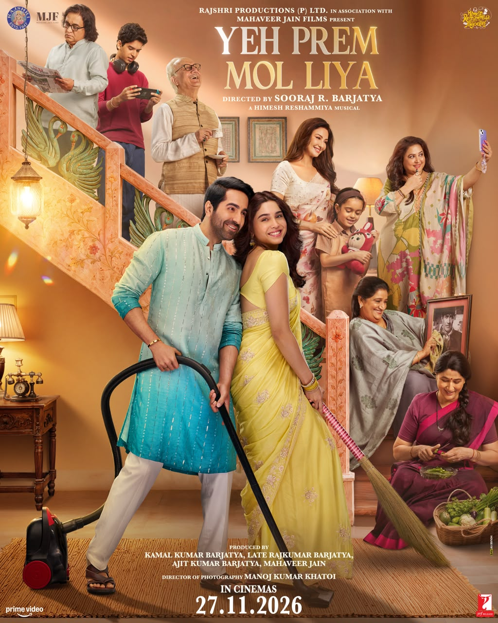One Month to Go and Sooraj Barjatya&rsquo;s &lsquo;Yeh Prem Mol Liya&rsquo; Brings the Family Together for Diwali Safai