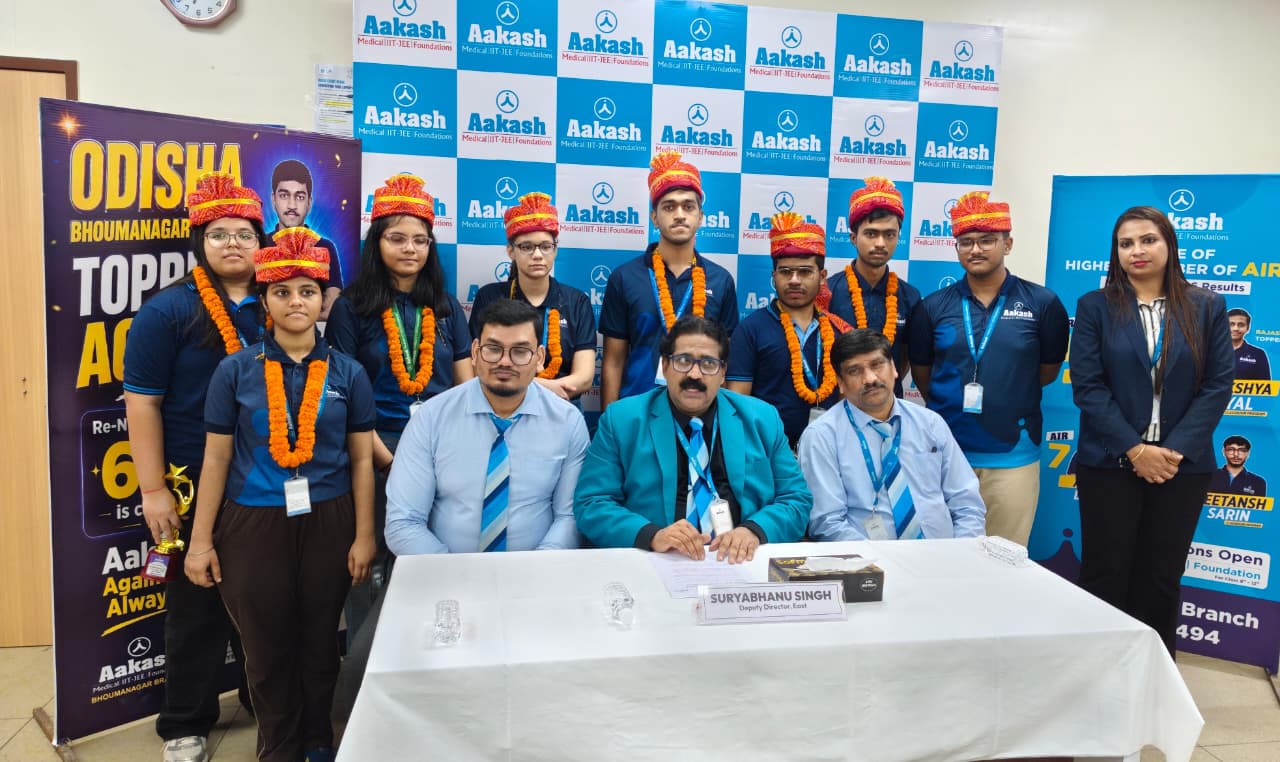 11 Students of Aakash Educational Services Limited (AESL) Bhubaneswar Secure Top Ranks in NEET UG 2026