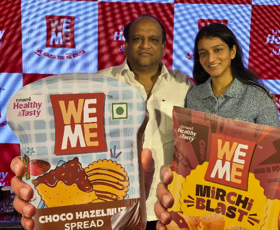 Emami Agrotech launches Emami Health & Tasty WeMe, Commits Rs 750Cr; Plans to build into a Rs 1000 Cr snacking brand