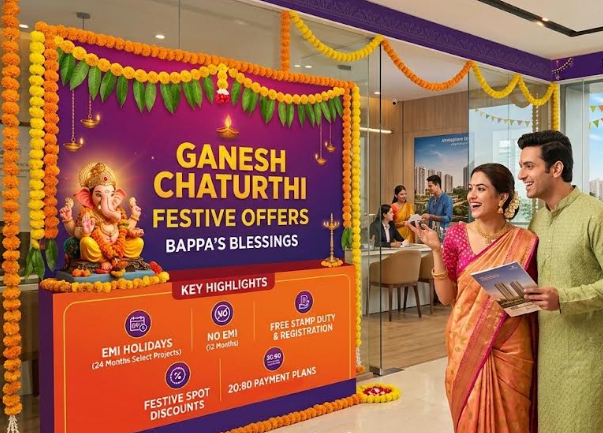Festive Cheer for Homebuyers: Developers Launch EMI Holidays, Spot Offers and Cash Discounts This Ganesh Chaturthi