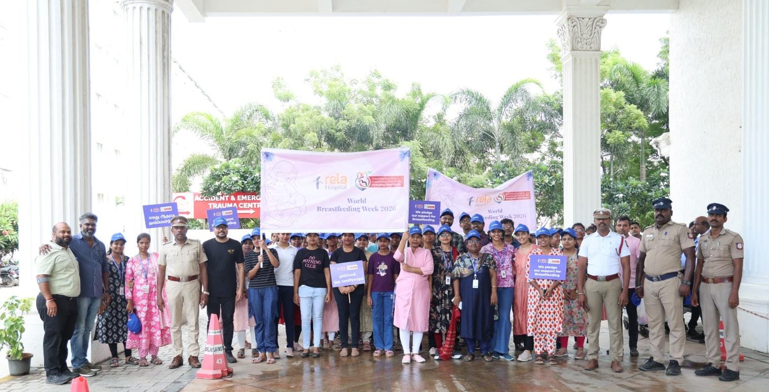 Rela Hospital Hosts 3-Km Walkathon to Observe World Breastfeeding Week