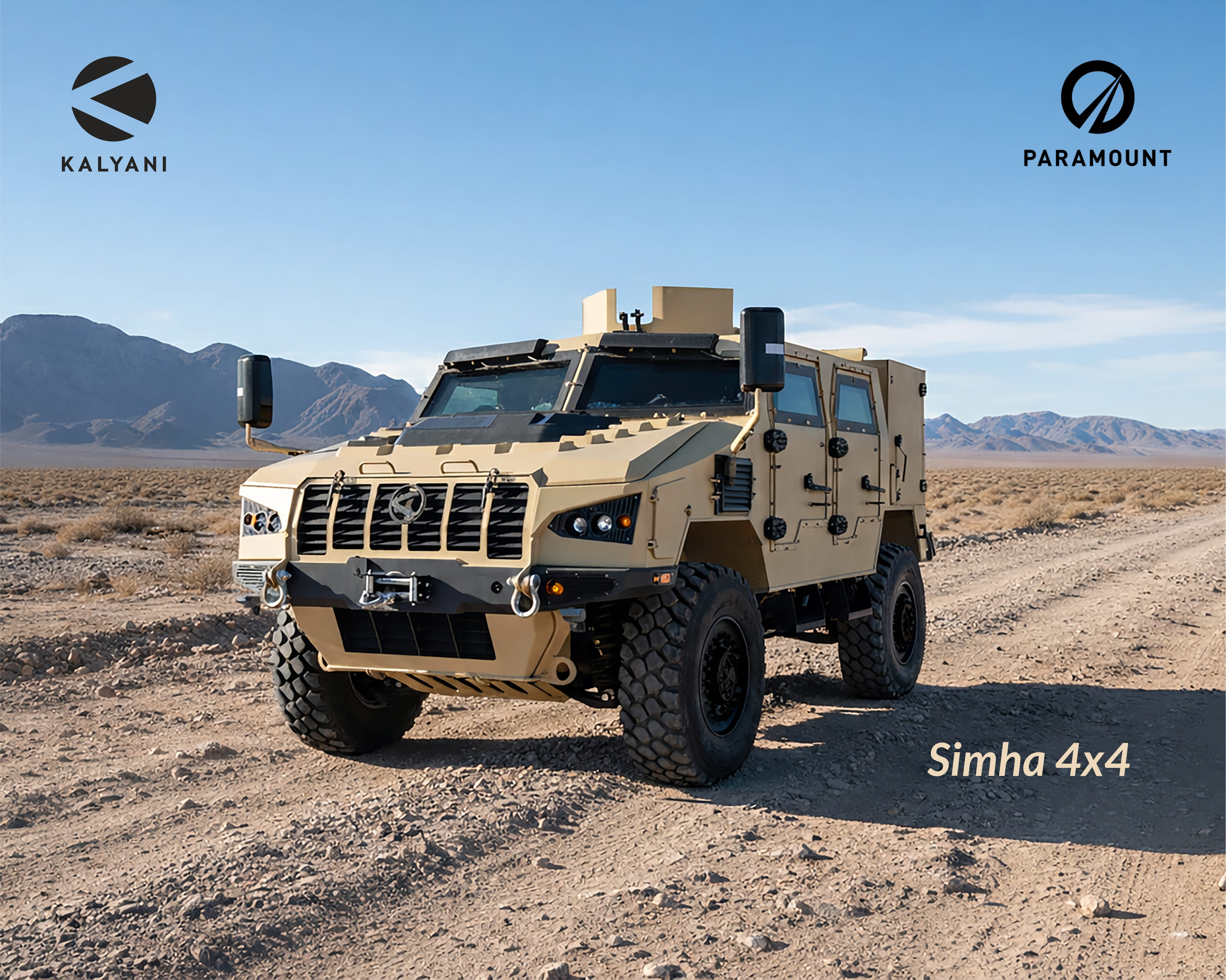 Kalyani Strategic Systems Limited and Paramount Unveil Simha 4x4 - Next-generation Modular Multipurpose Vehicle for the Global Market