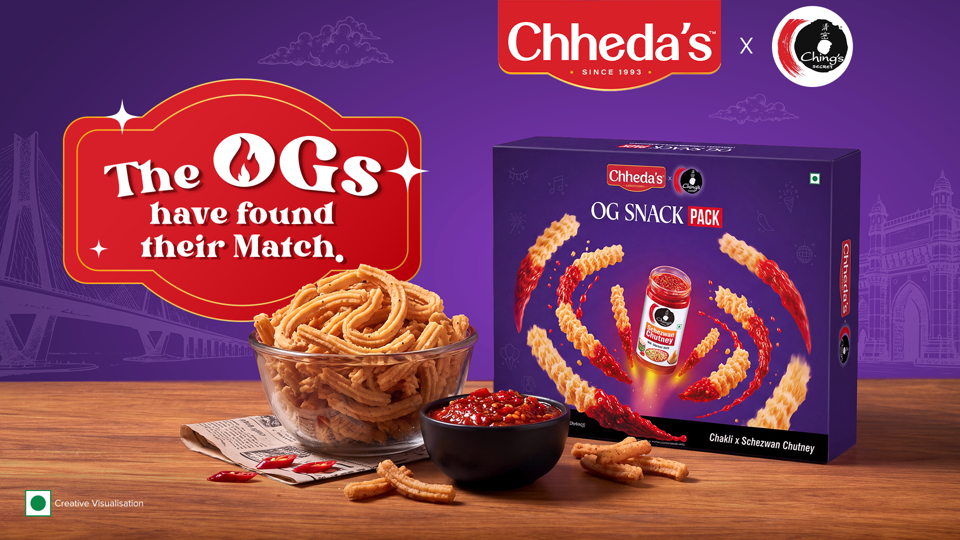 Chakli, meet Schezwan: Chheda&rsquo;s and Ching&rsquo;s bring the OG snack pack a first ever combo
