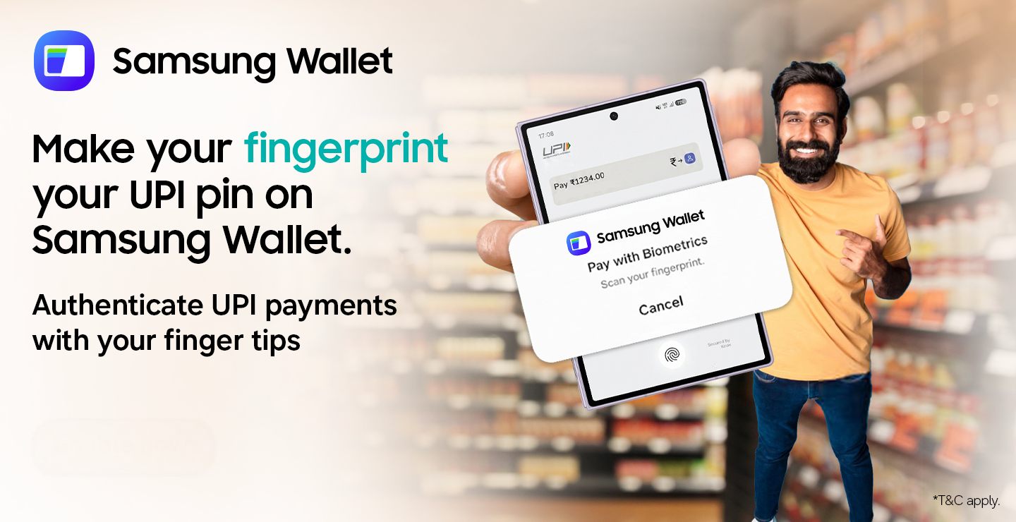 Samsung Wallet Now Comes with On-Device Biometric Authentication for UPI Payments in India