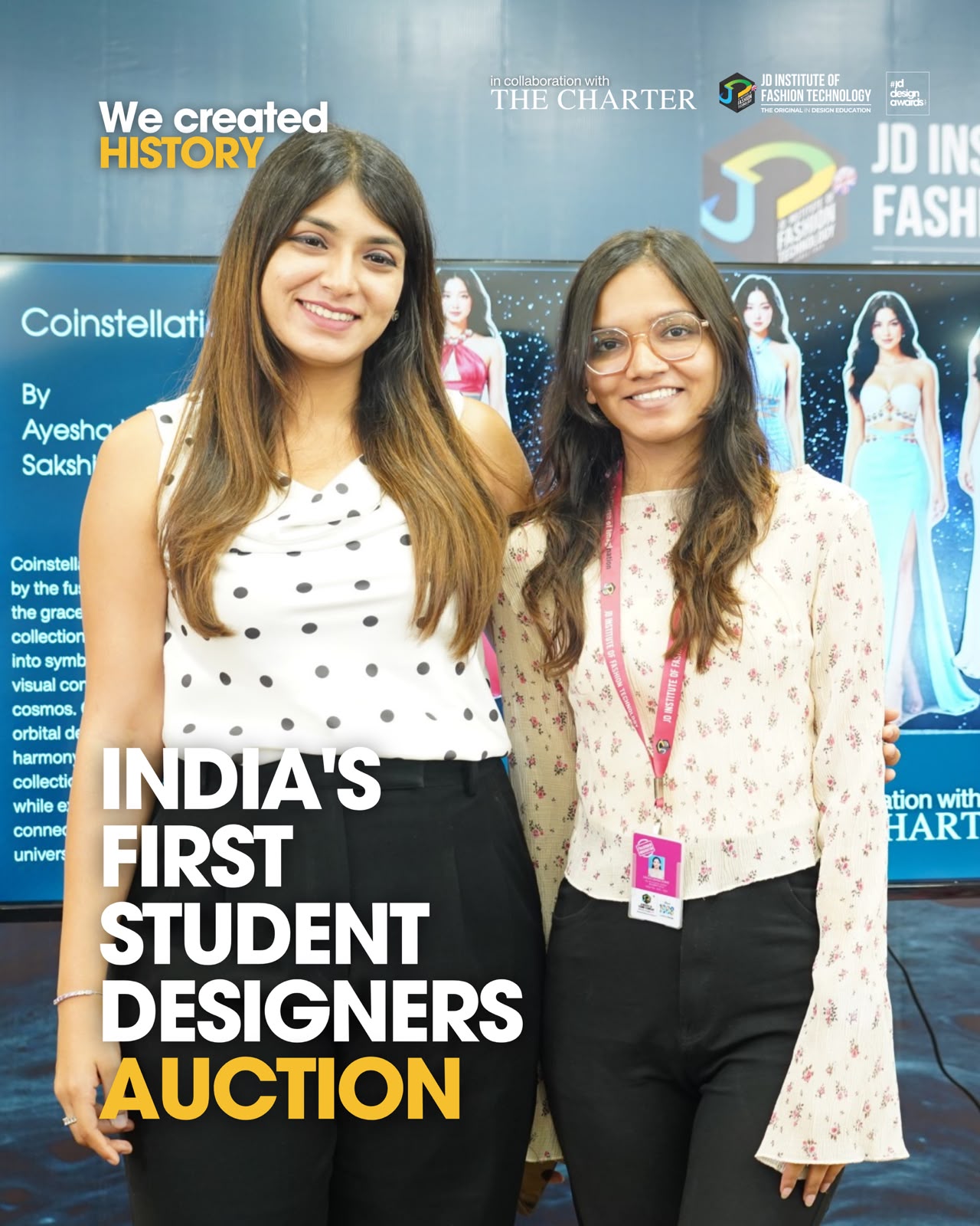 JD Institute of Fashion Technology and The Charter Launch India&rsquo;s First Founder-Student Designer Auction Platform