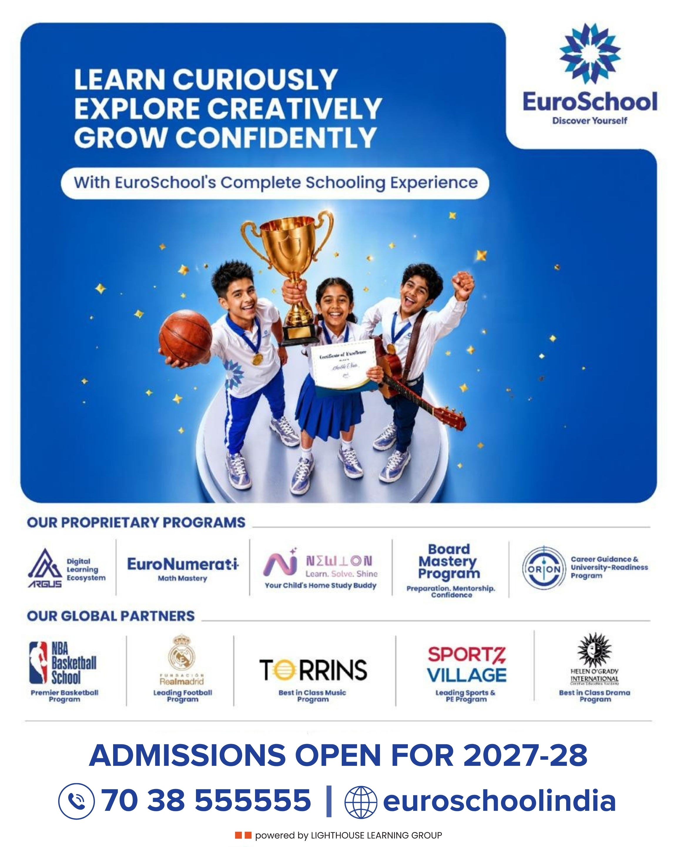 Discover the Complete Schooling Experience at EuroSchool &ndash; Admissions Open for 2027&ndash;28