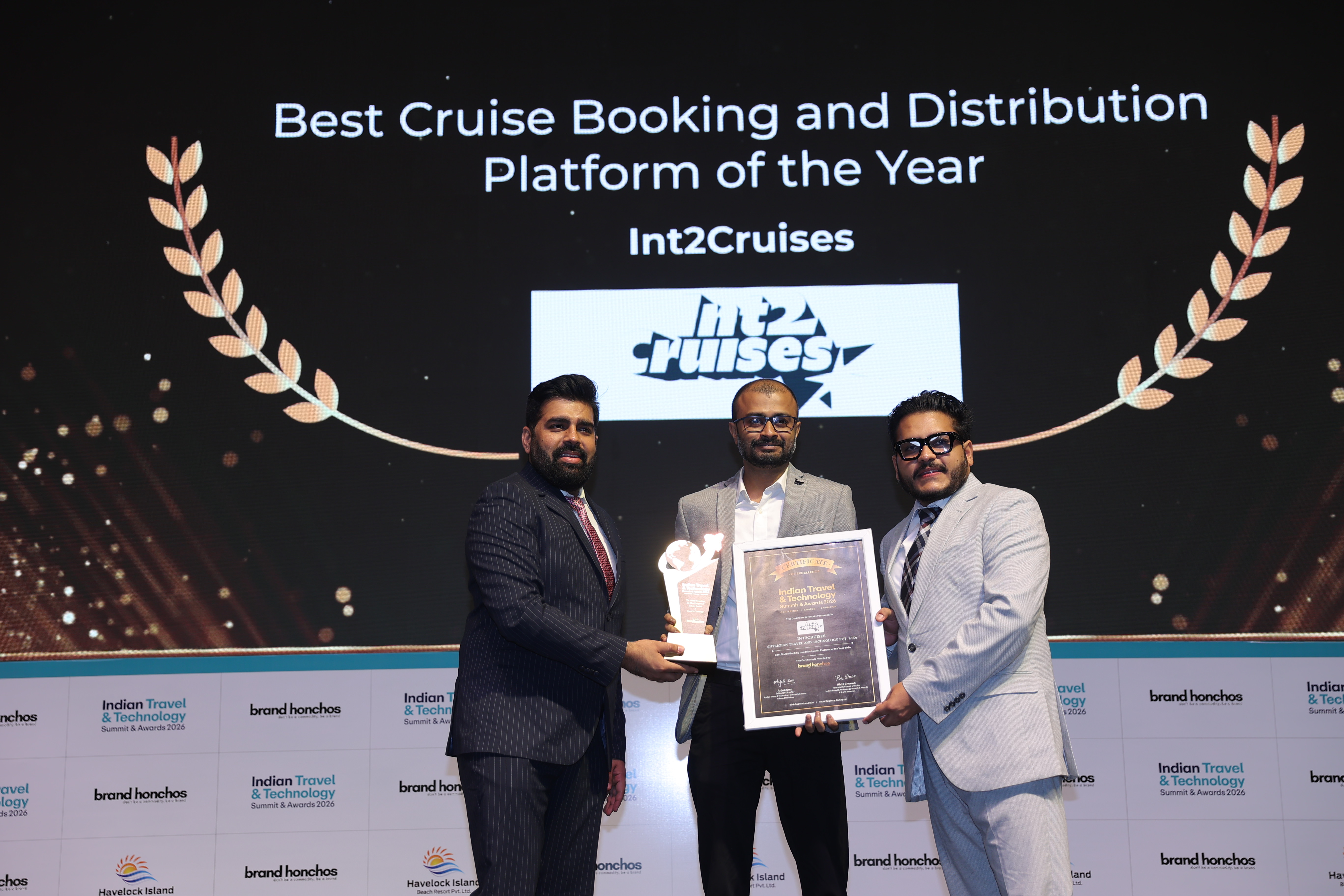 Int2Cruises Wins 'Best Cruise Booking and Distribution Platform' at Indian Travel & Technology Summit & Awards 2026