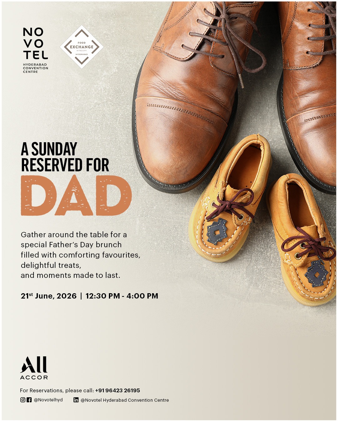 Celebrate Father&rsquo;s Day with an Exceptional Heartfelt Brunch at Novotel Hyderabad Convention Centre