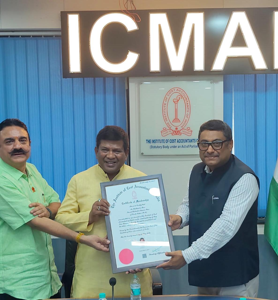ICMAI Welcomes CMA Rathindra Bose, Reinforcing Commitment to the Cost and Management Accountancy Profession