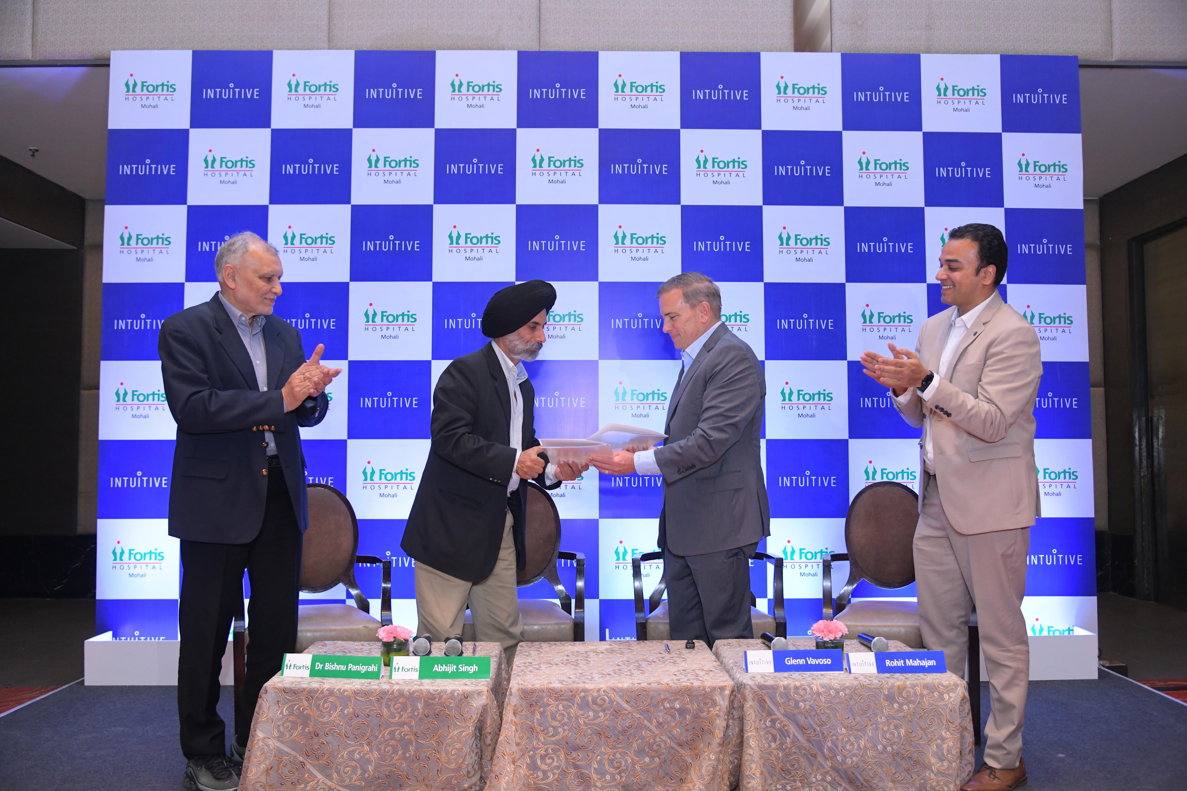 Intuitive signs MoU with Fortis Hospital to establish India’s first Total Program Observation site in a non-metro city