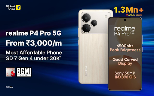 realme Announces Limited-Period Offers on realme P4 Pro 5G on Flipkart