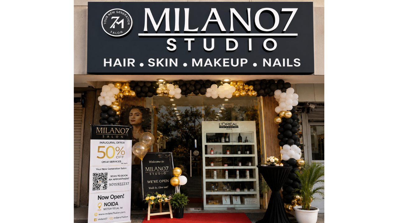 Milano7 Expands Beyond Luxury Salons, Launches Value-Luxury Milano7 Studio in Noida