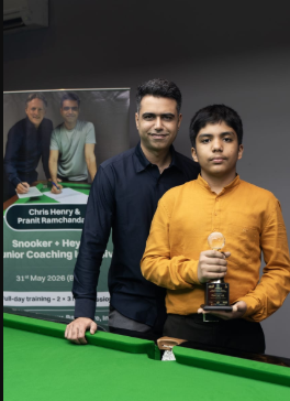 Teen cueist Mustafa Wins National Heyball Silver- Kindly consider this