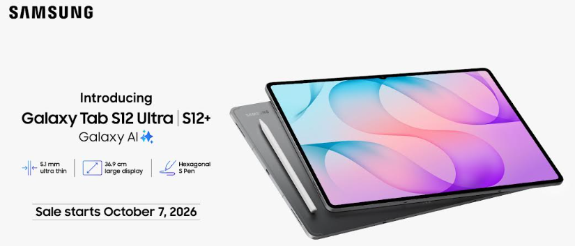 Samsung Galaxy Tab S12 Series Goes on Sale in India with exciting Multi-buy benefits and No-Cost EMI options