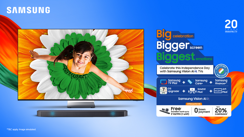 Samsung Announces Vision AI TV Deals for Independence Day Celebration