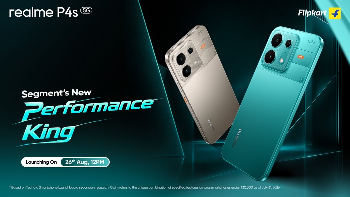 realme P4s 5G to Launch Tomorrow with Dual-Chip Power and Flagship-Level Samsung M14 Display