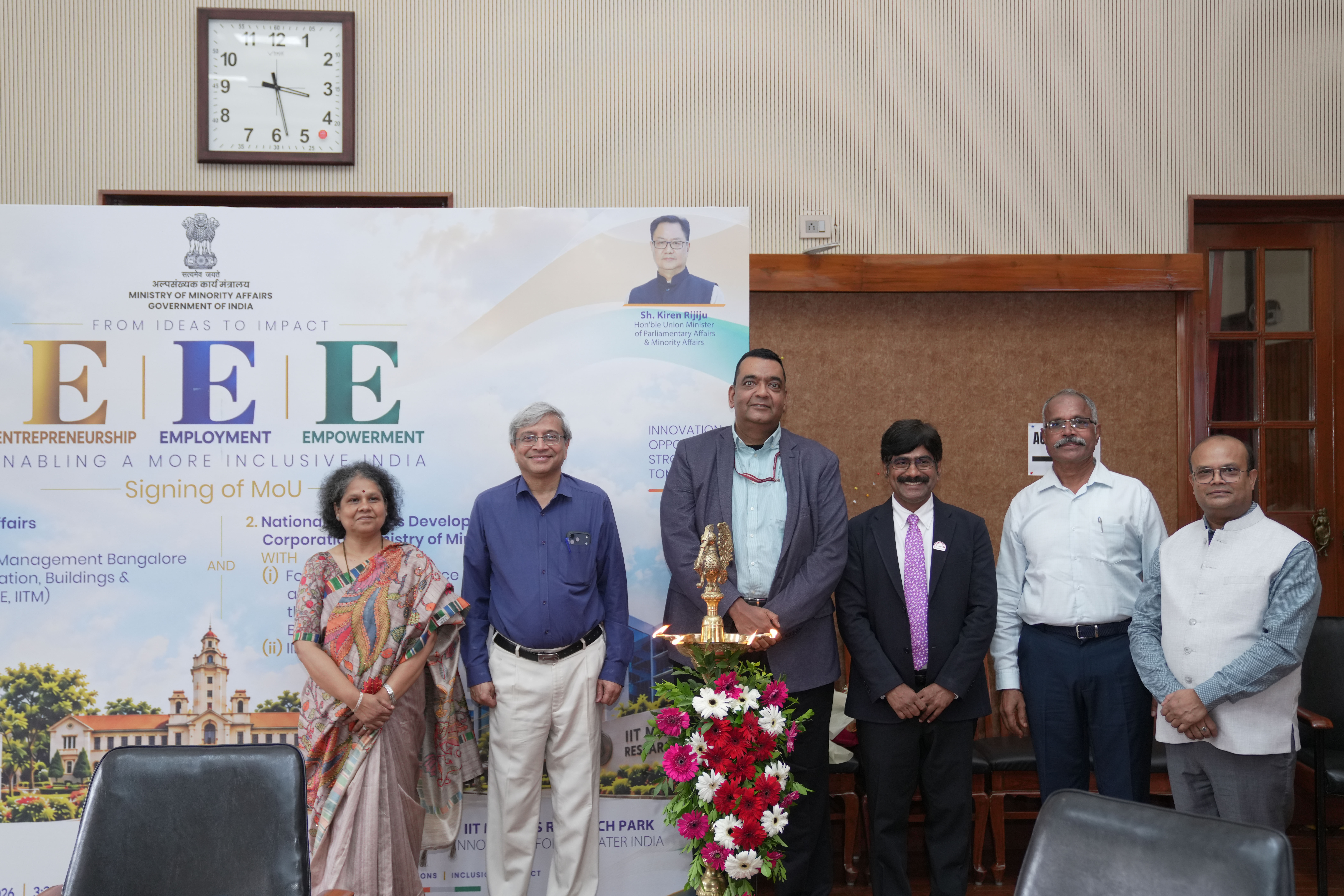 IIM Bangalore and the Ministry of Minority Affairs sign MoUs to strengthen public programme delivery and innovation initiatives.