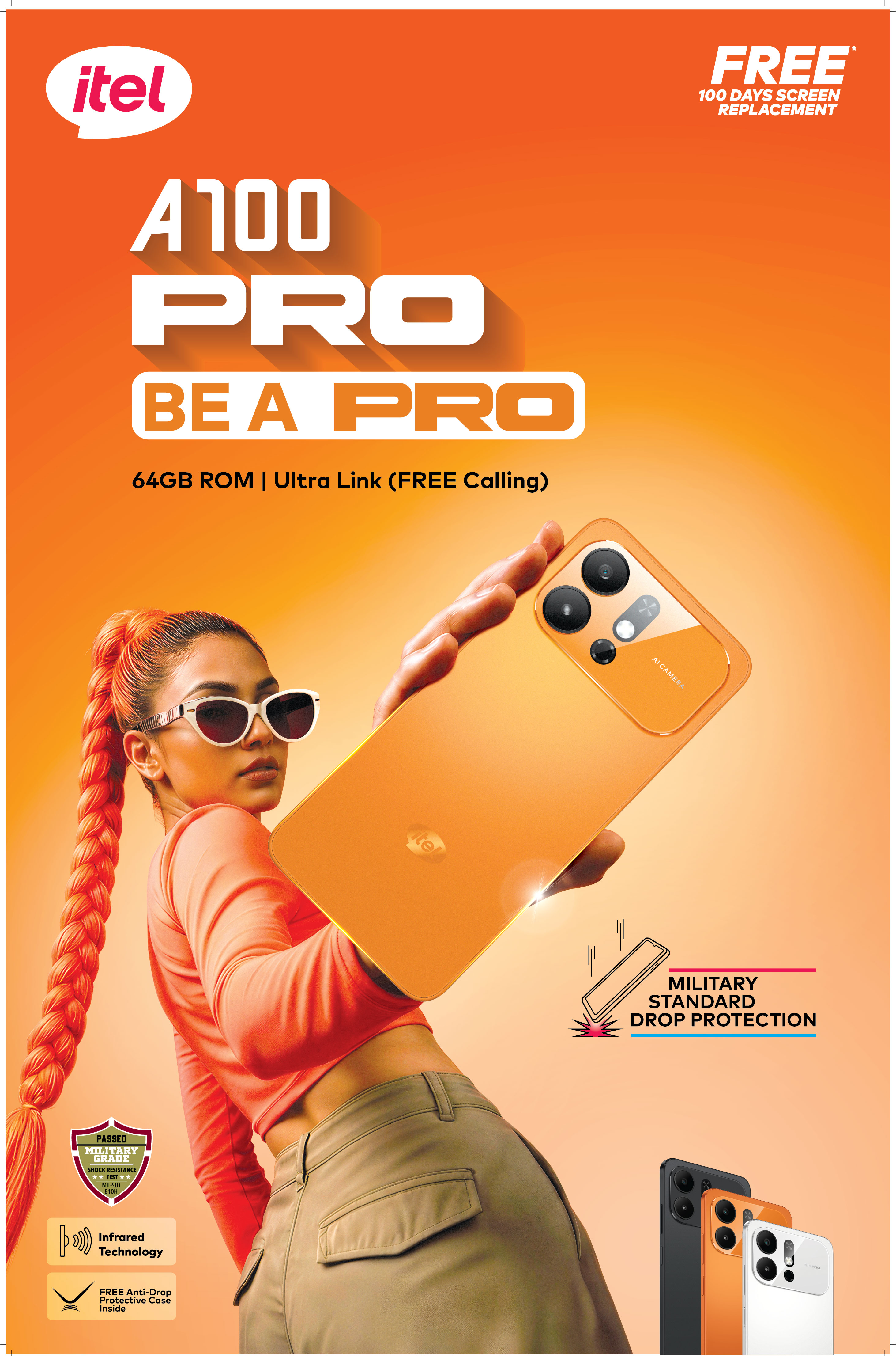 The Pro of Durability is Here - itel A100 Pro Launched with Military Grade Toughness