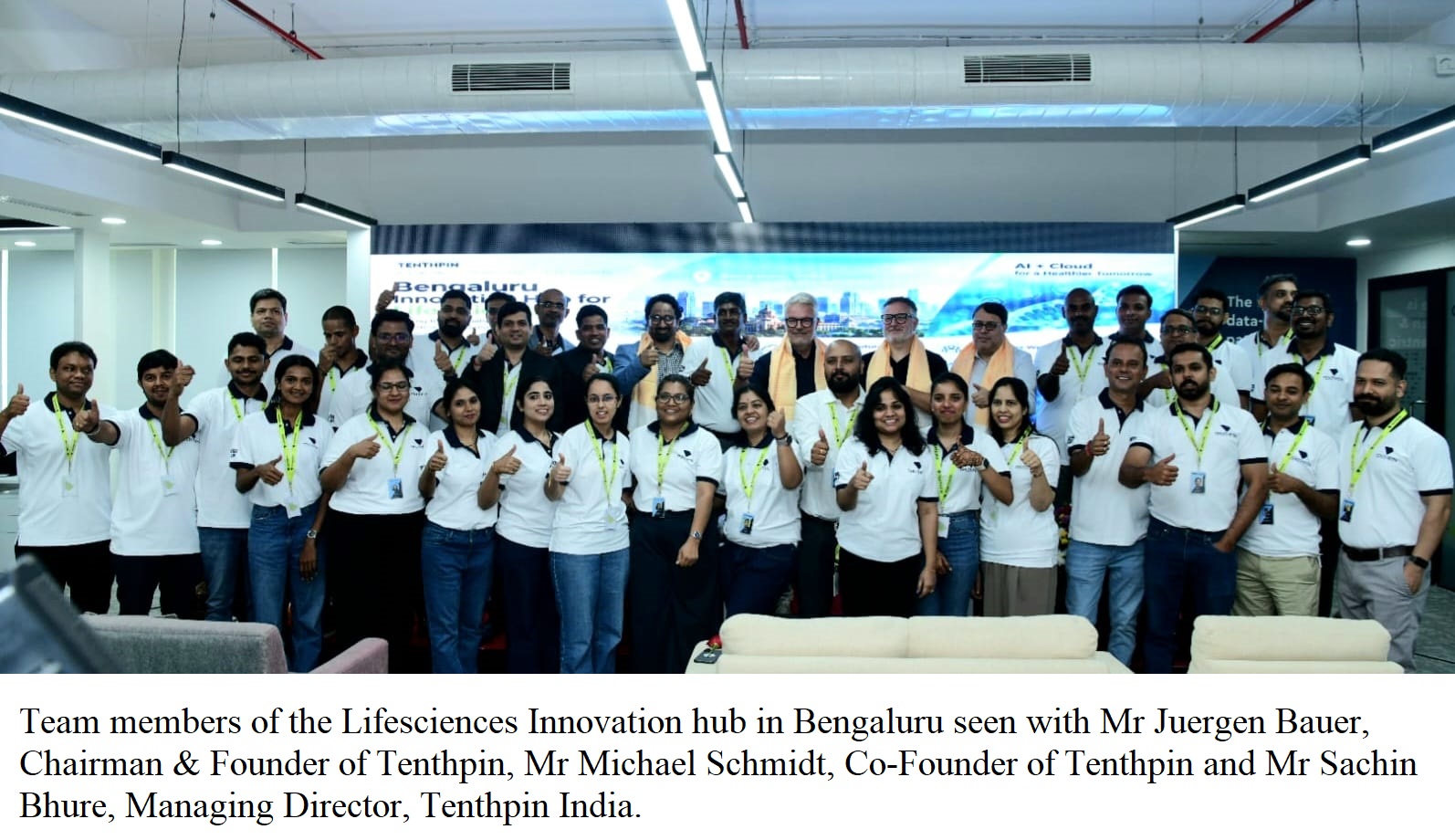 Tenthpin Expands footprint in India  Launches AI, IoMT-based Centre for Life Sciences Innovation Hub in Bengaluru