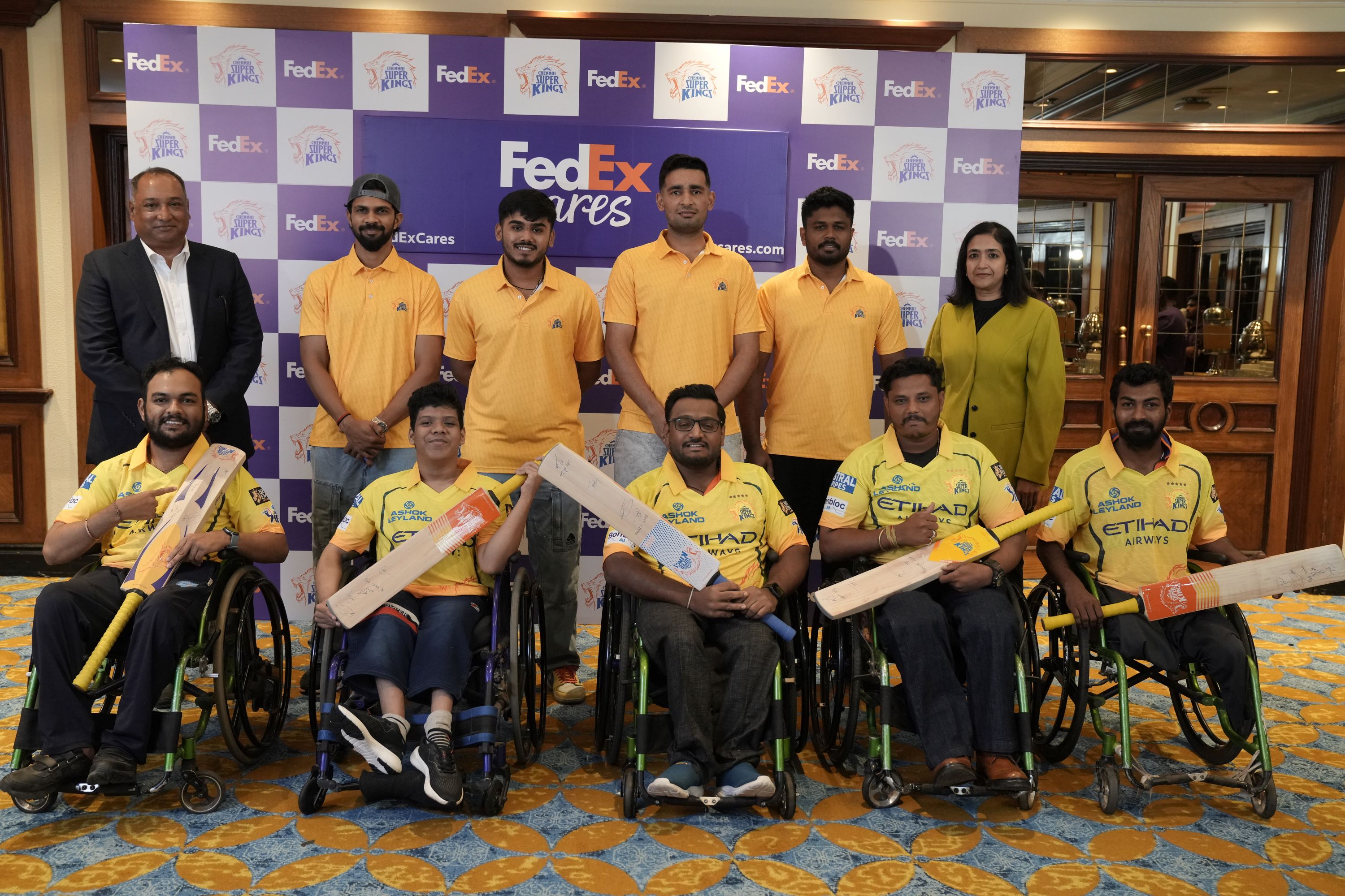 FedEx and CSK Bring Cricketing Inspiration to Mumbai Wheelchair Athletes