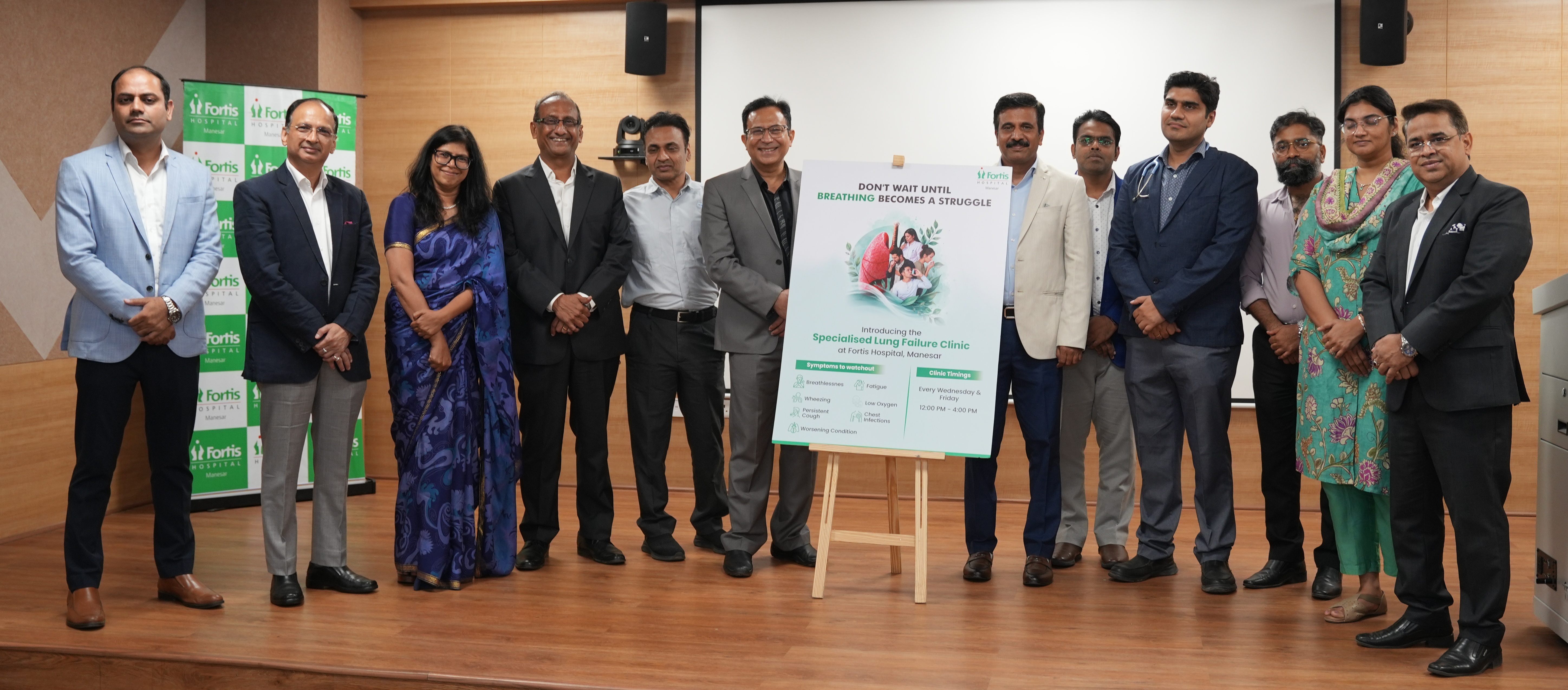 Fortis Manesar Launches Manesar&rsquo;s First Comprehensive Lung Failure Clinic for Advanced Respiratory and Transplant Care