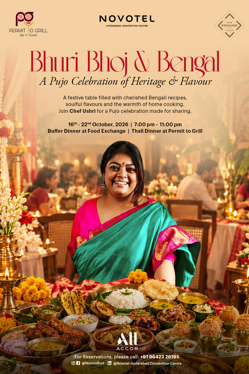 Novotel Hyderabad Convention Centre & HICC Celebrates Durga Pujo with a Specially Curated Bengali Food Festival