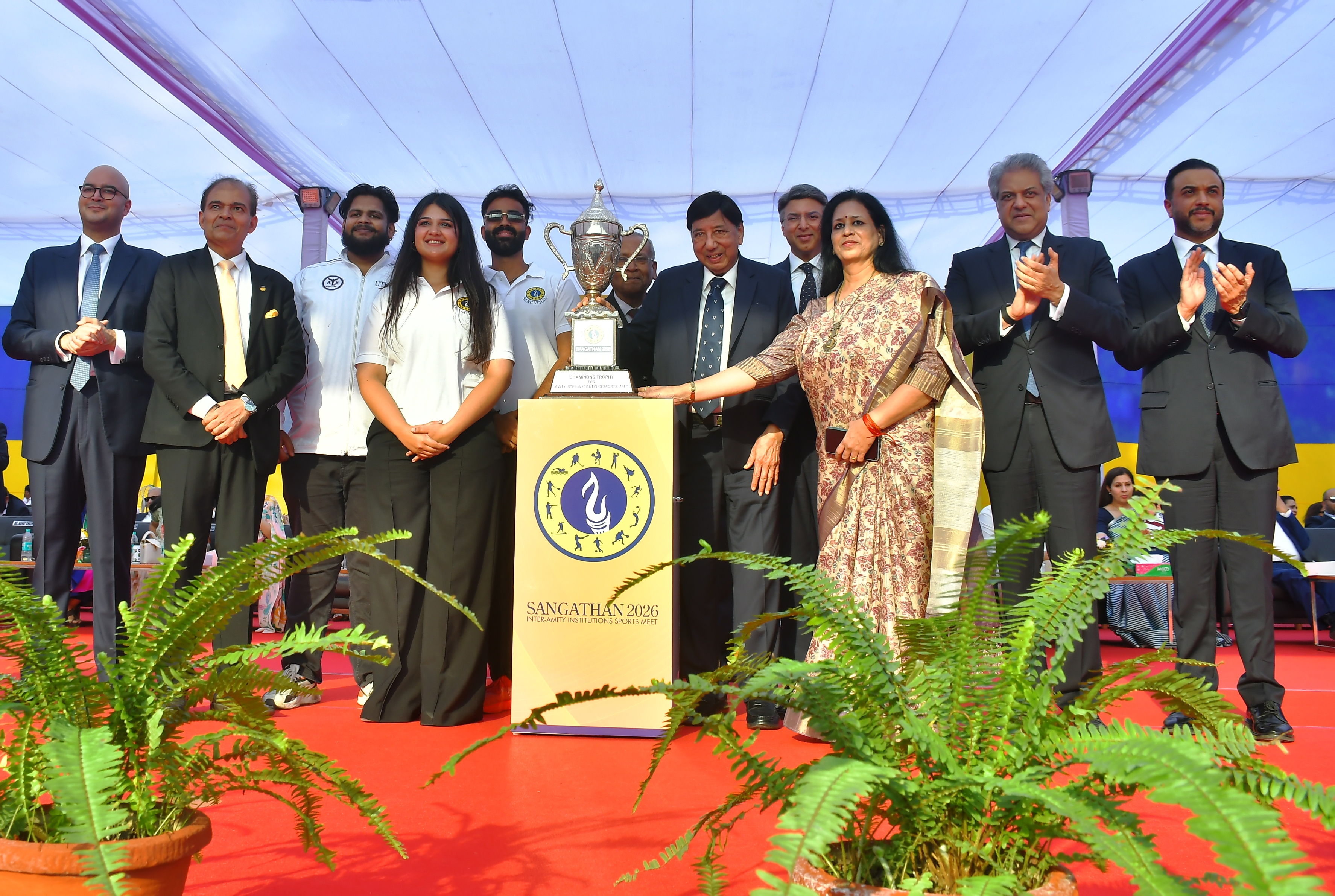Amity Law School lifts Champion&rsquo;s Trophy of &ldquo;Sangathan-2026&rdquo;