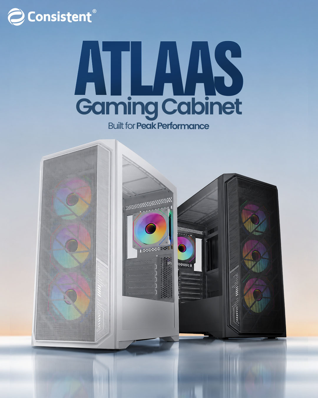 Consistent Infosystems Launches ATLAAS Gaming Cabinet with Support for Up to 12 Cooling Fans
