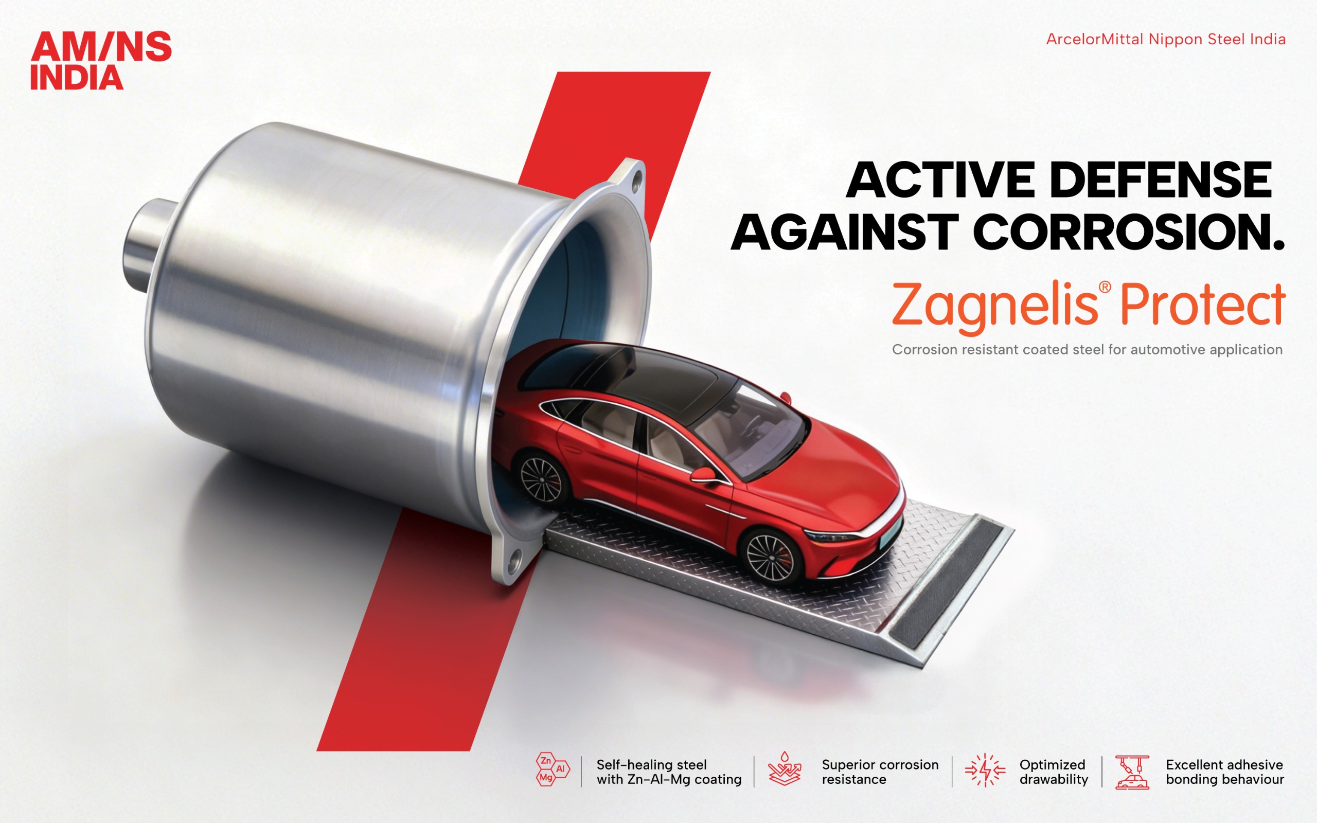 ArcelorMittal Nippon Steel India launches Zagnelis Protect – world‑class, patented steel for next‑generation automotive manufacturing, supporting import substitution