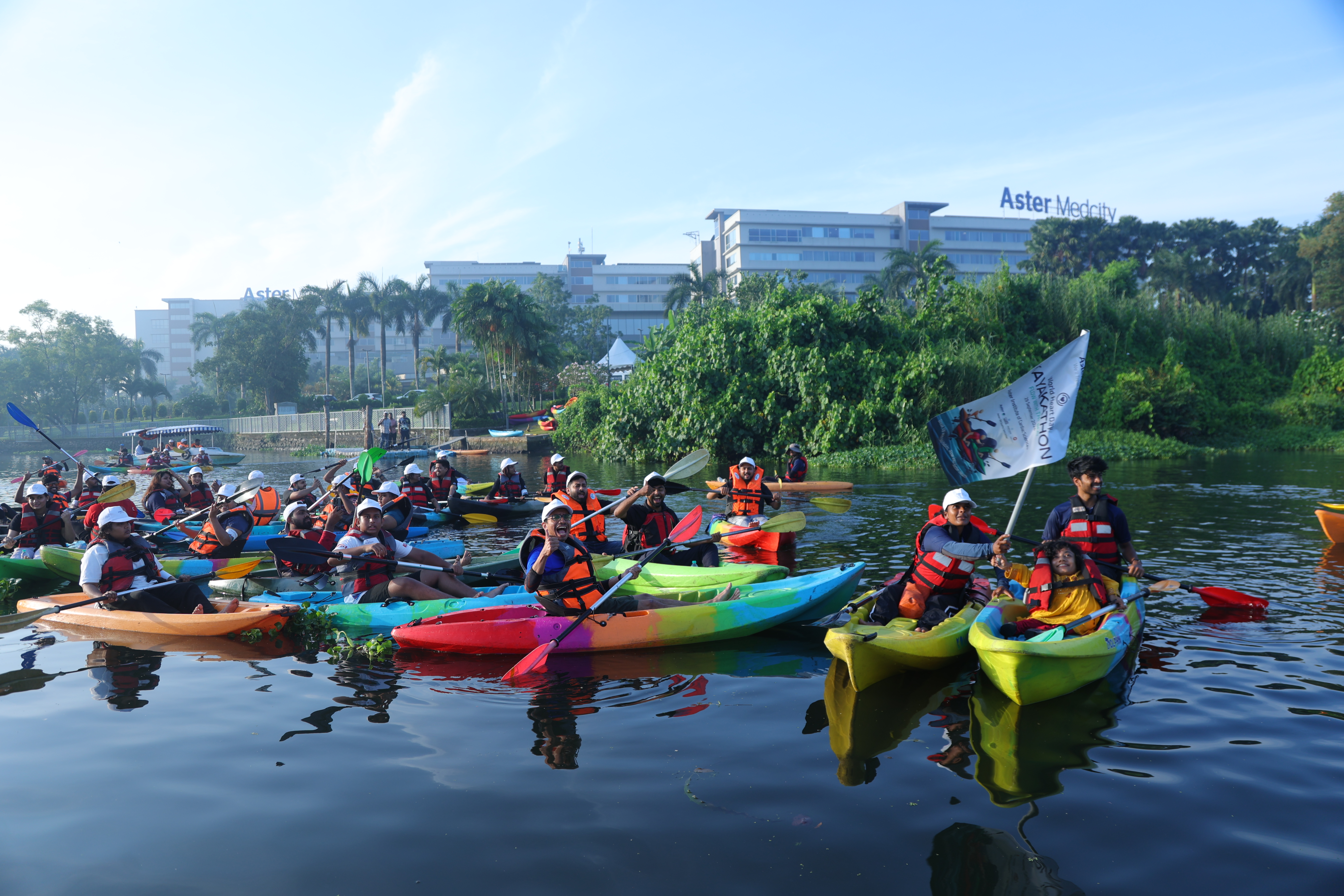 Aster Medcity Marks World Heart Day with Kayakathon &ndash; Flowing with the Beat